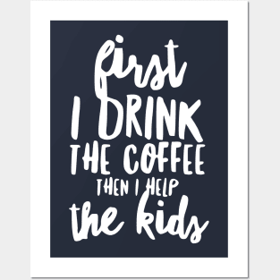 Homeschool Mom Drink Coffee Help Kids Homeschoolin Posters and Art